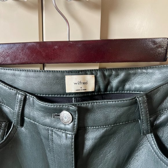 Aritzia Green Straight Leg Pants - Picture 8 of 15